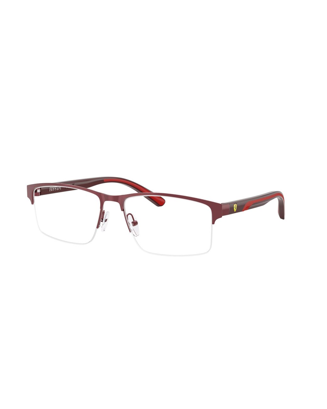 FERRARI SCUDERIA Black Fz7015 132 Optical Frames Metal Pillow Normal for men