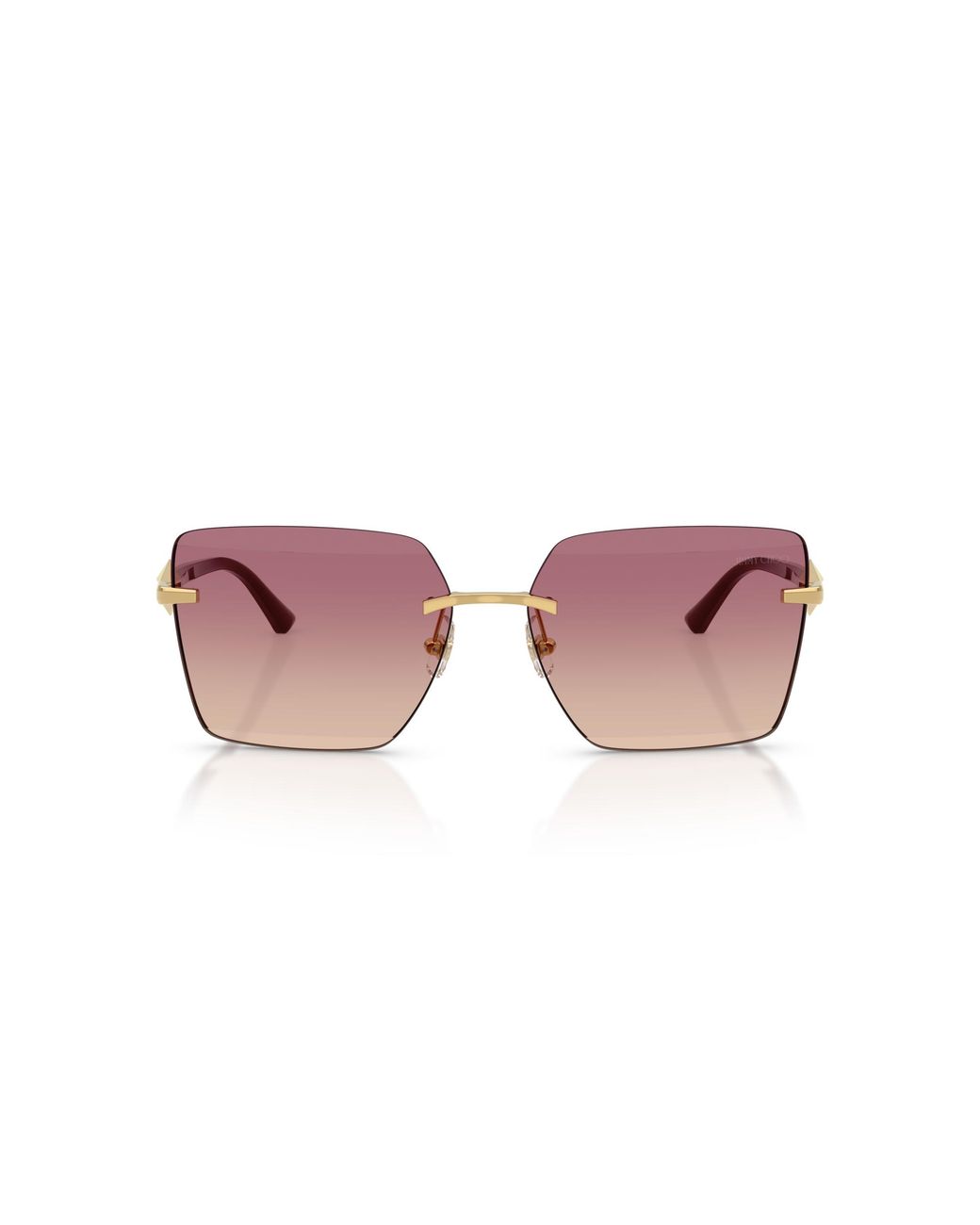 Jimmy Choo Black Jc4018 302413 Sunglasses Metal Squared Normal Shaded