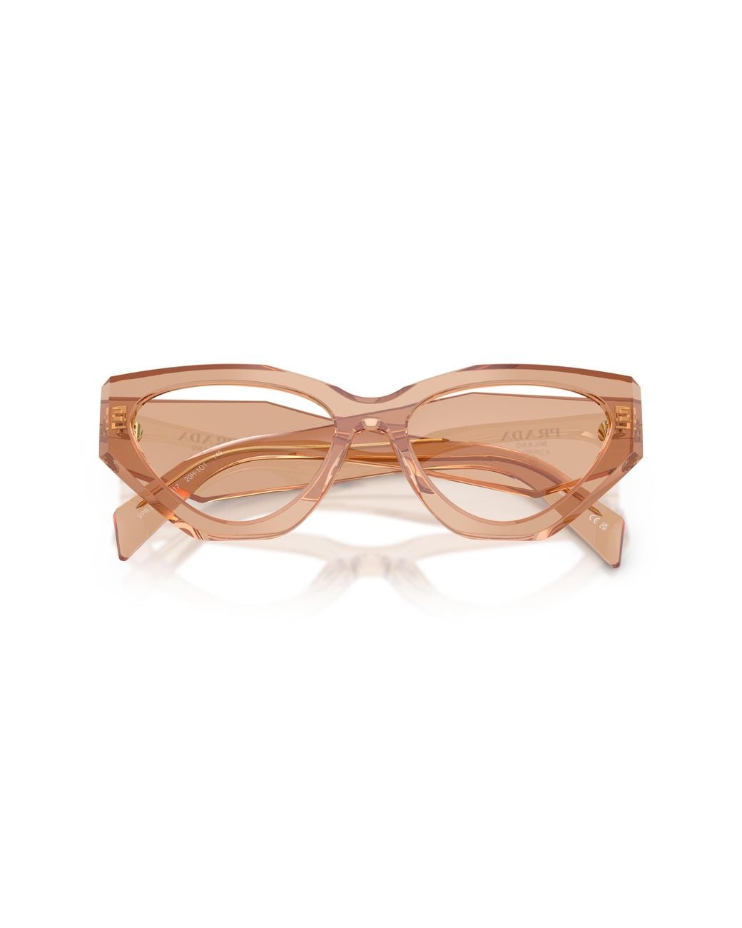 Prada Black Pr C07V 20H1O1 Optical Frames Acetate Geometric Normal