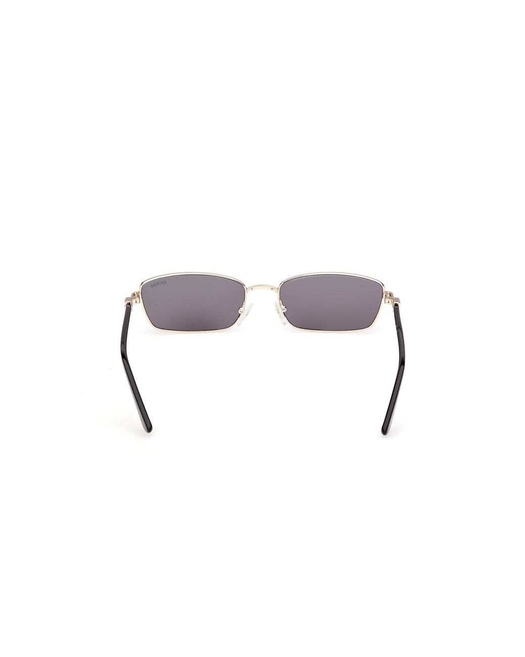 Guess Black Gu00290 32A Sunglasses Metal Smoke Squared Normal