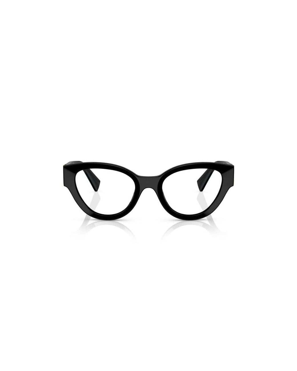 Miu Miu Black Mu 01Vv 1Ab1O1 Optical Frames Acetate Transparent Pantos Normal