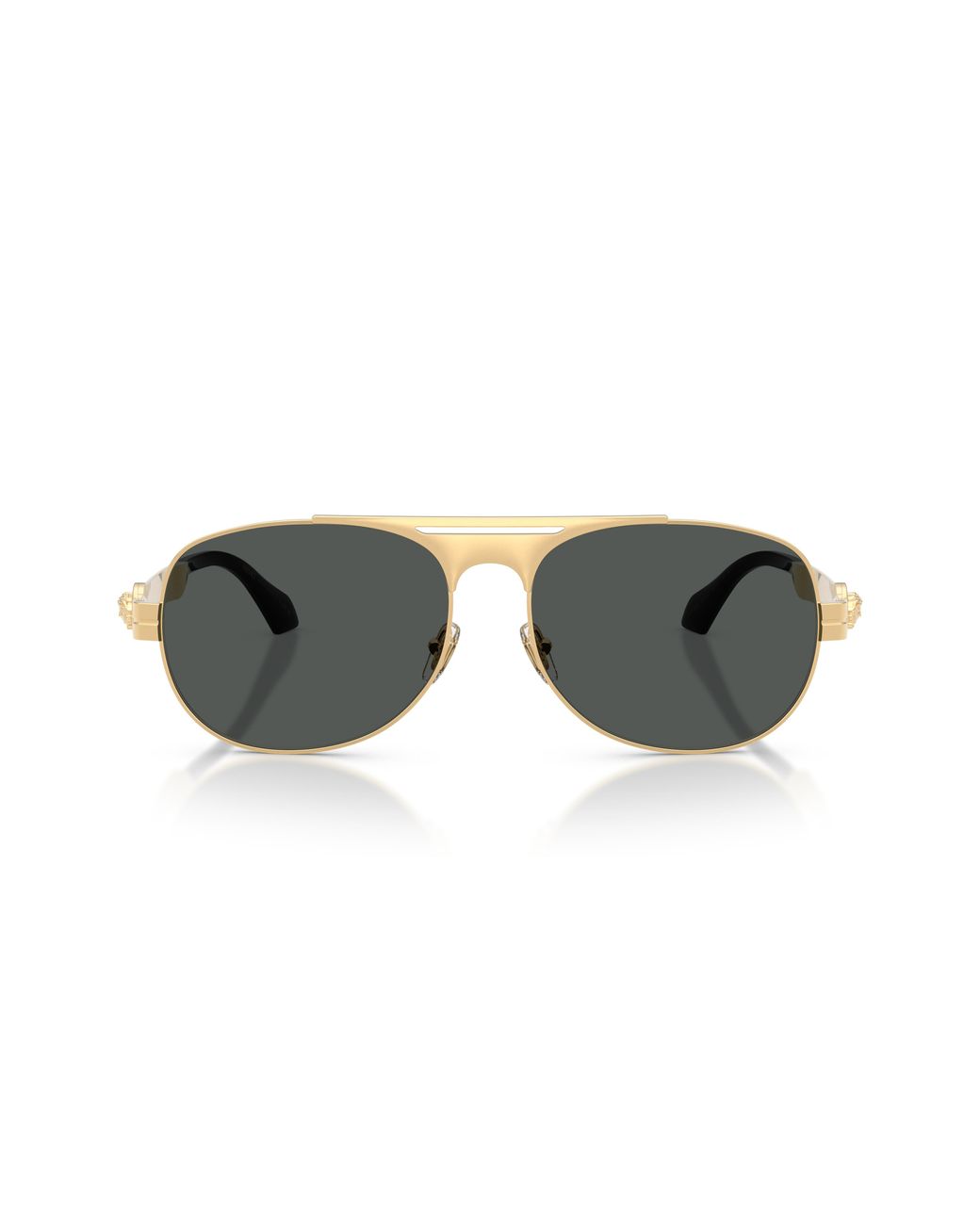 Versace Black Ve2302 152387 Sunglasses Metal Pilot Normal for men