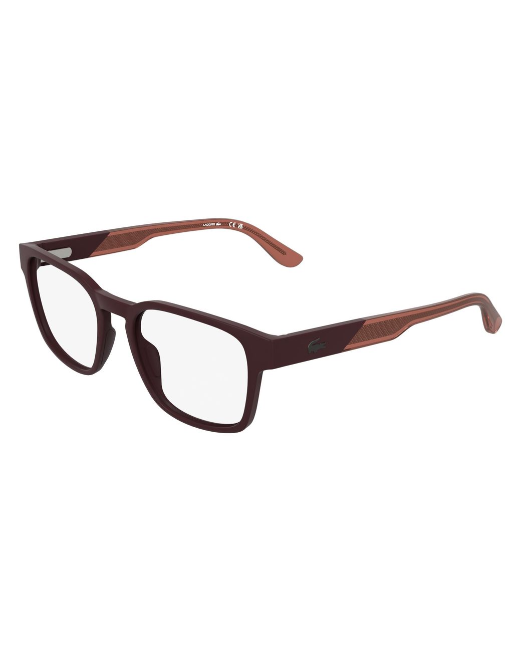 Lacoste Black L4010 601 Optical Frames Bio-Injected Squared Normal for men