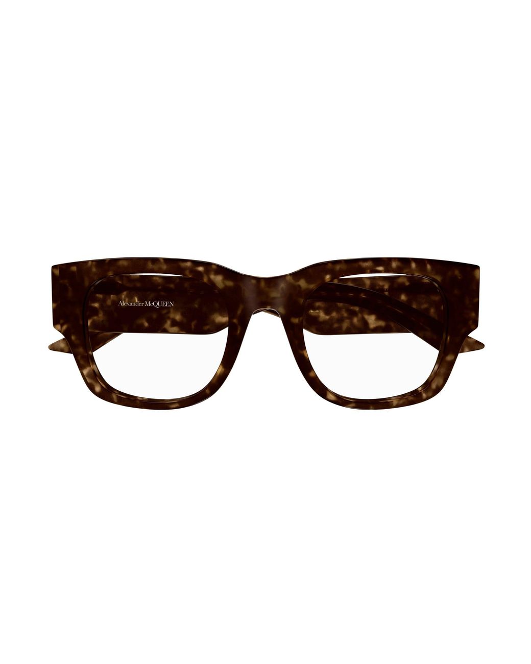 McQueen Black Am0455O 002 Optical Frames Acetate Transparent Squared