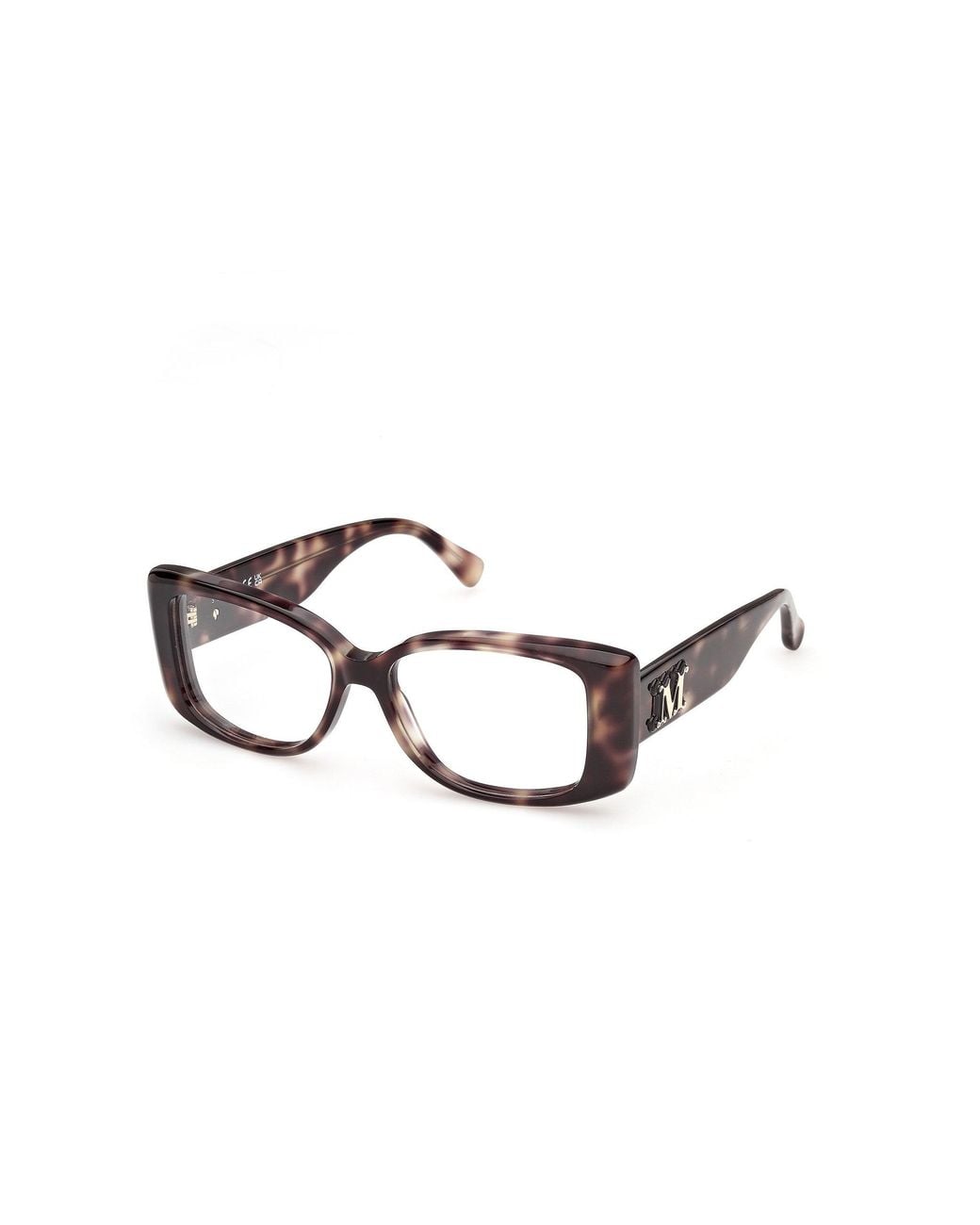 Max Mara Black Mm5250 52 Optical Frames Acetate Squared Normal
