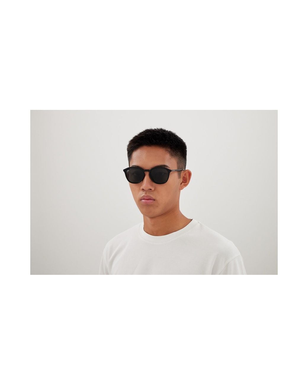 Saint Laurent Black Sl 782/K 001 Sunglasses Acetate Round