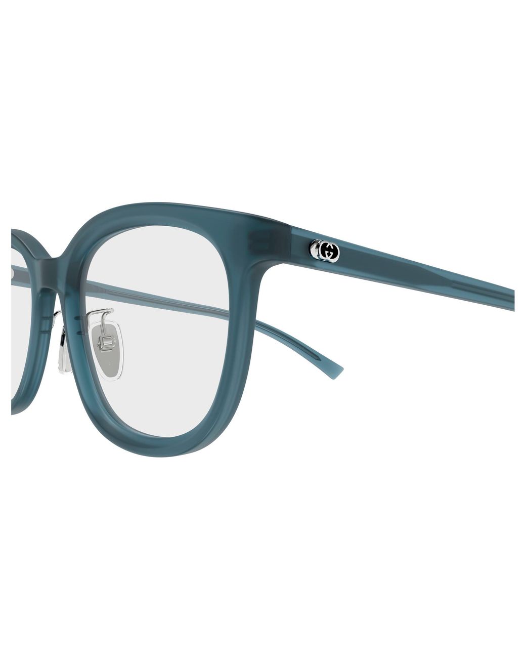 Gucci Black Gg1949Ok 003 Optical Frames Acetate Transparent Round for men