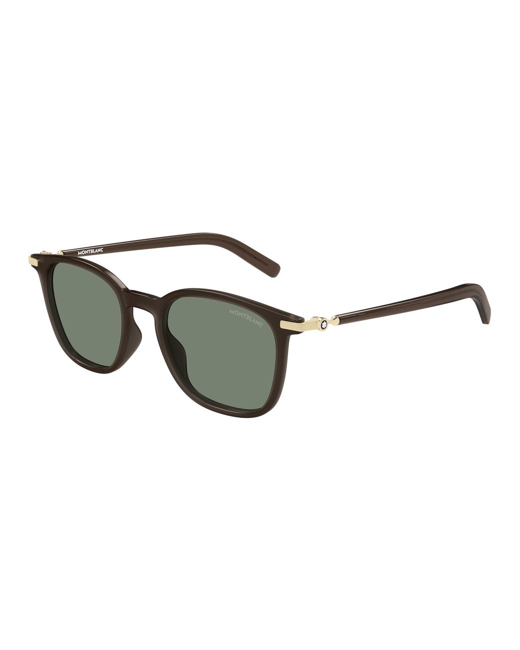 Montblanc Black Mb0460S 004 Sunglasses Injected Squared for men