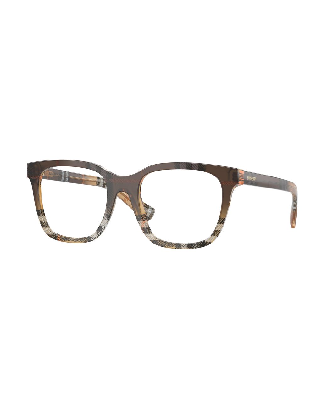 Burberry Black Be2455 4202 Optical Frames Acetate Transparent Squared Normal