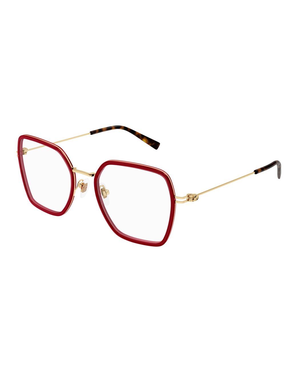 Gucci Black Gg1850O 004 Optical Frames Injected Transparent Squared