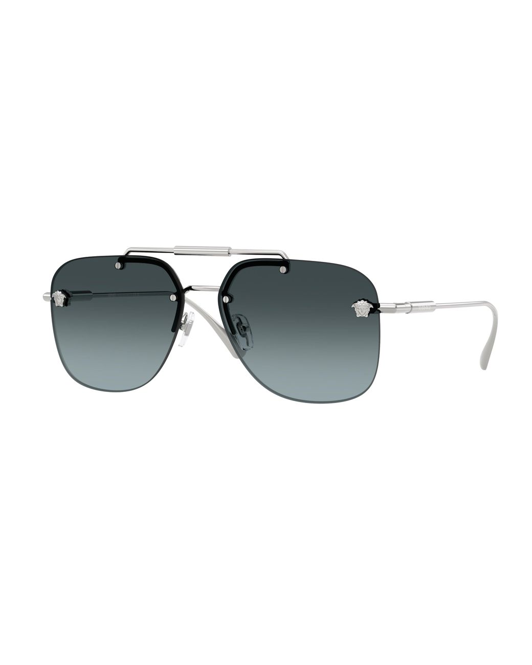 Versace Black Ve2296 1000V1 Sunglasses Metal Squared Normal Nuanced