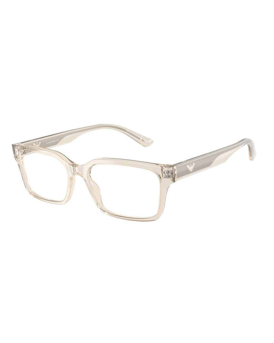 Emporio Armani Black Ea3244 6179 Optical Frames Acetate Squared Normal for men