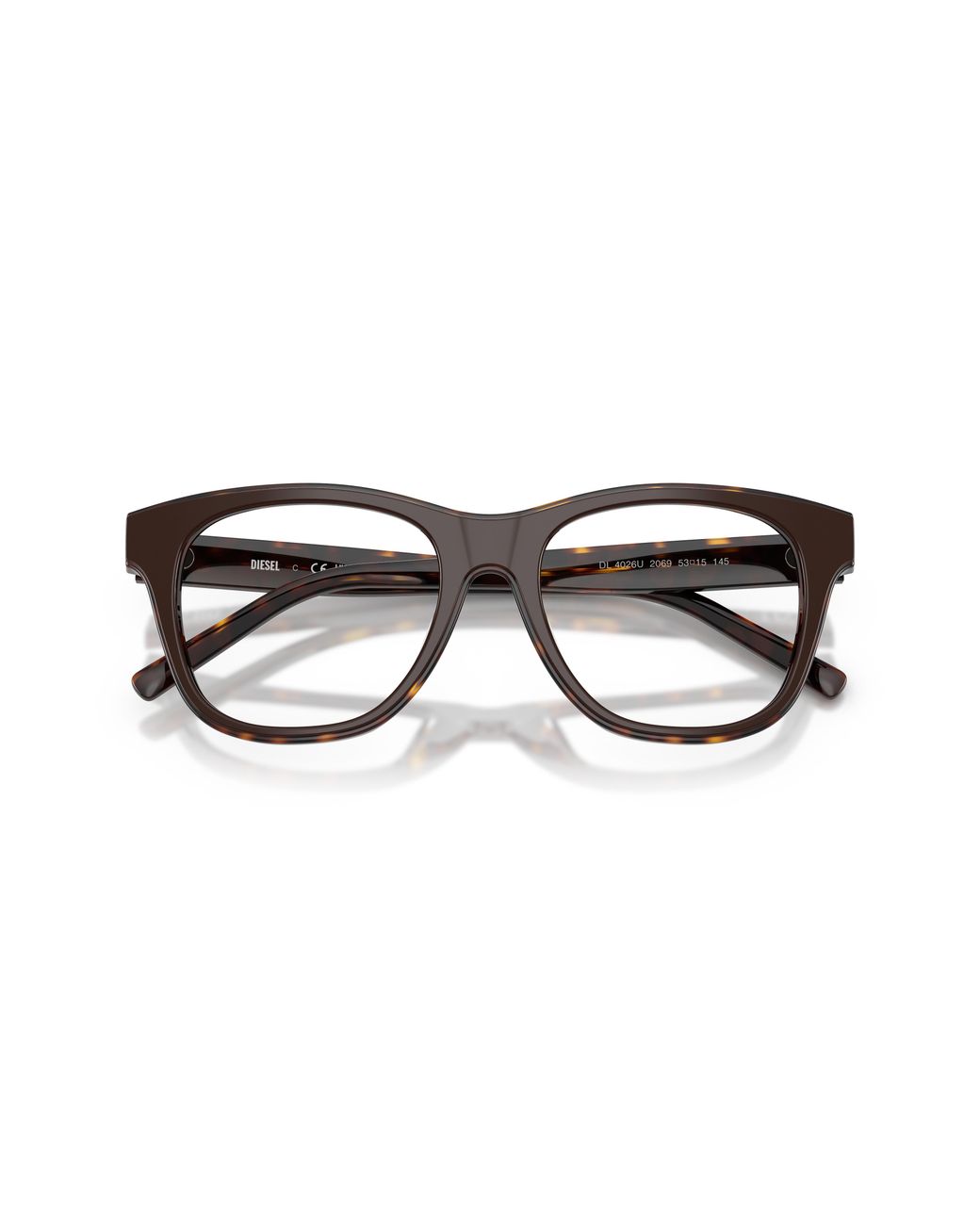 DIESEL Black Dl4026U 2069 Optical Frames Acetate Transparent Squared Normal