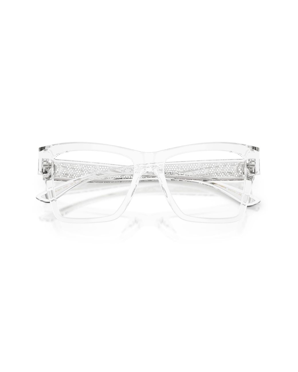 Dolce & Gabbana Black Dg3411 3133 Optical Frames Acetate Squared Normal