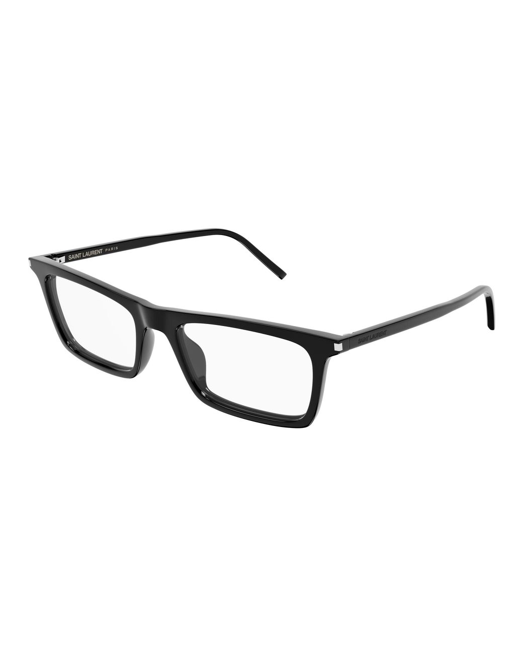 Saint Laurent Black Sl 890 Betty Thin Opt 001 Optical Frames Acetate Transparent Squared Antiriflesso