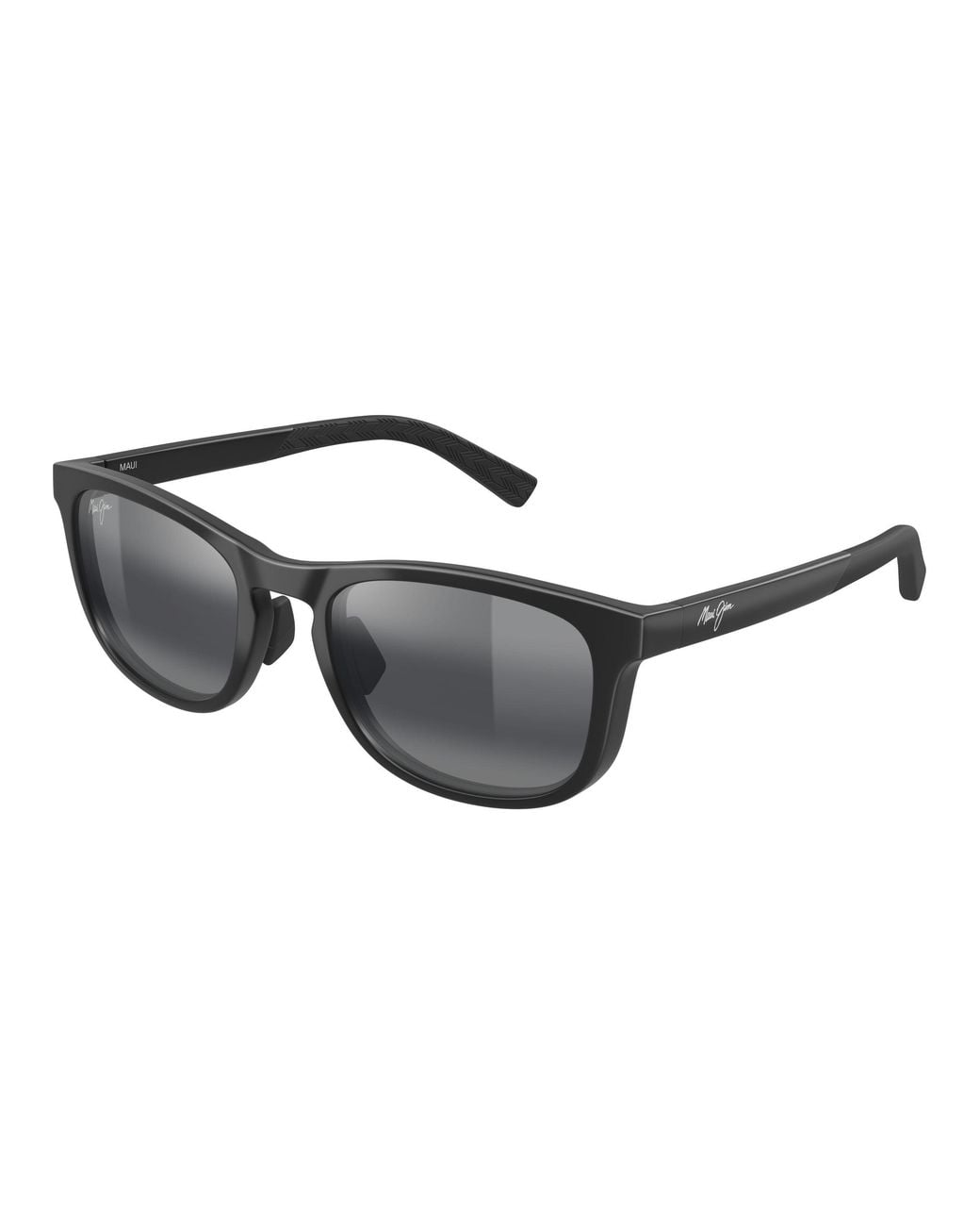 Maui Jim Black Mj0356Sa 001 Occhiali Da Sole Bio-Iniettato Grigio Squadrata