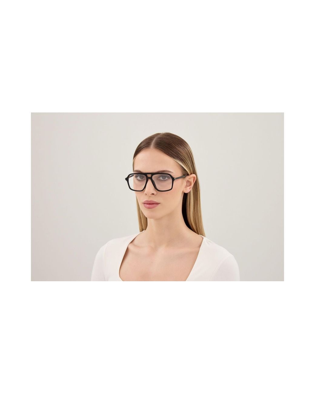Saint Laurent Black Sl 960 001 Optical Frames Acetate Transparent Pilot