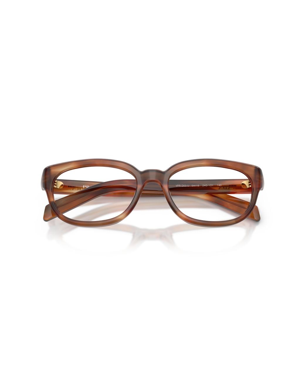 Prada Black Pr D03Vu 24G1O1 Optical Frames Acetate Transparent Pantos Normal
