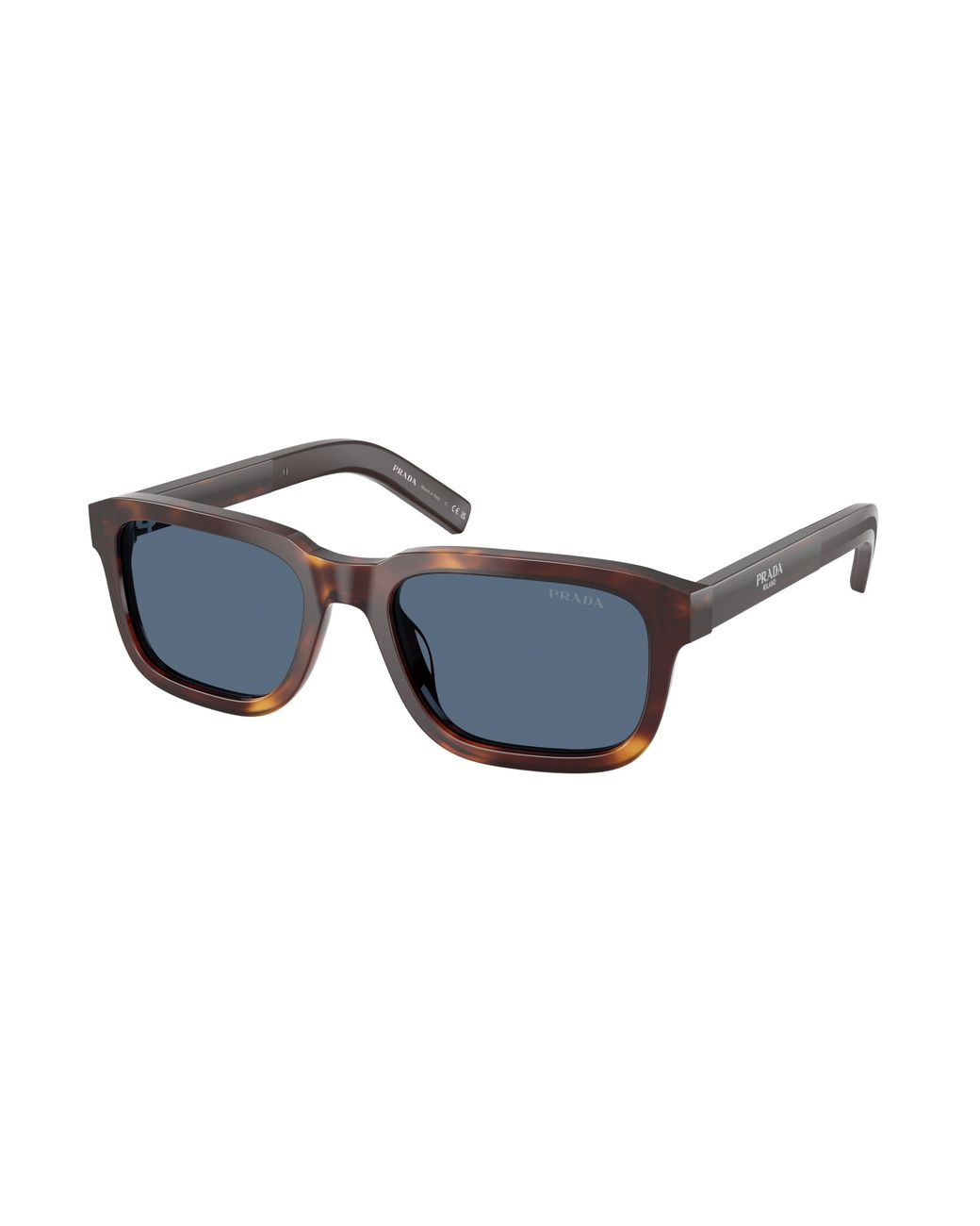 Prada Black Pr D16S 15W06A Sunglasses Acetate Squared Normal for men