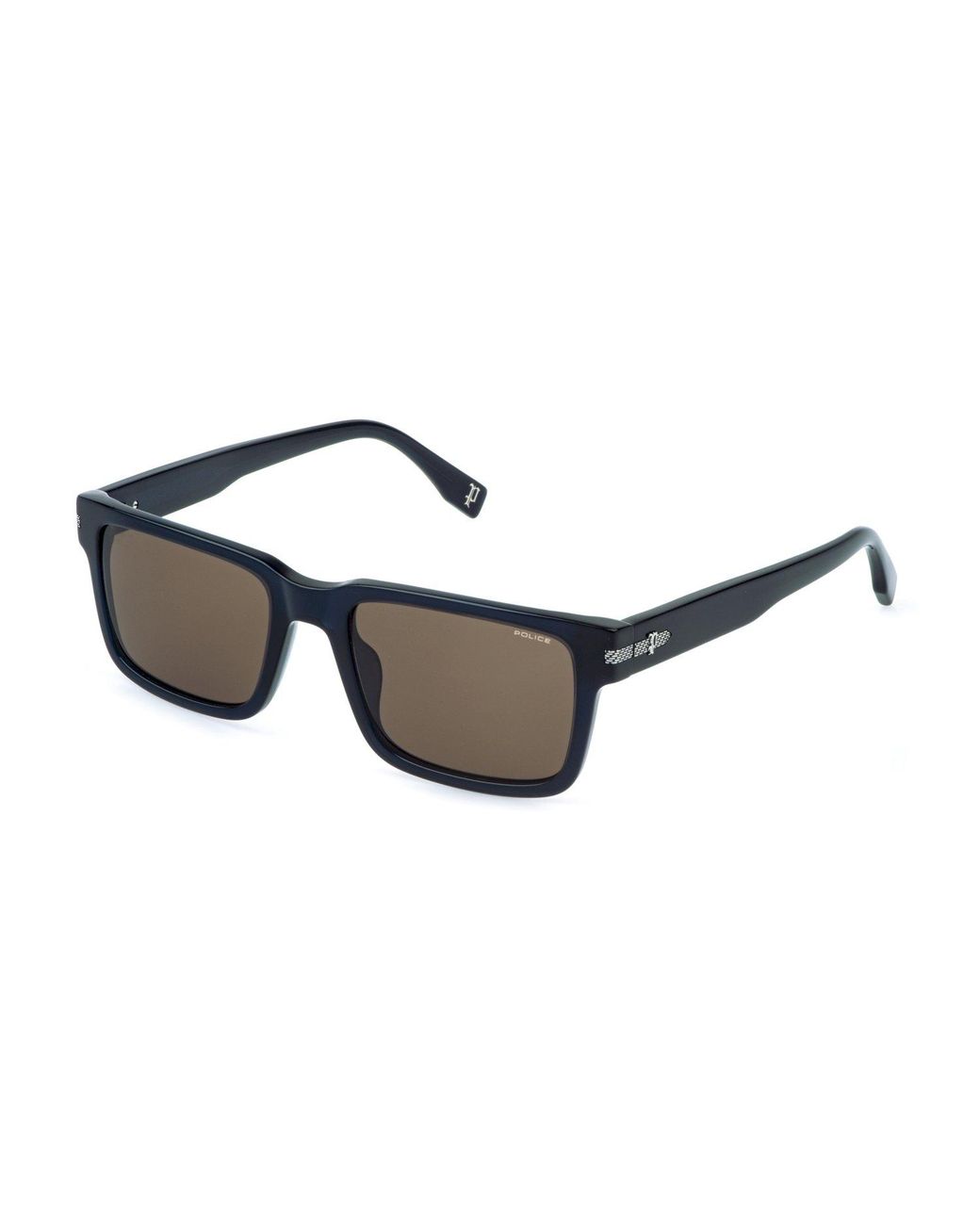 Police Black Splr75 Grind 2 03Lm Sunglasses Acetate Squared Normal for men