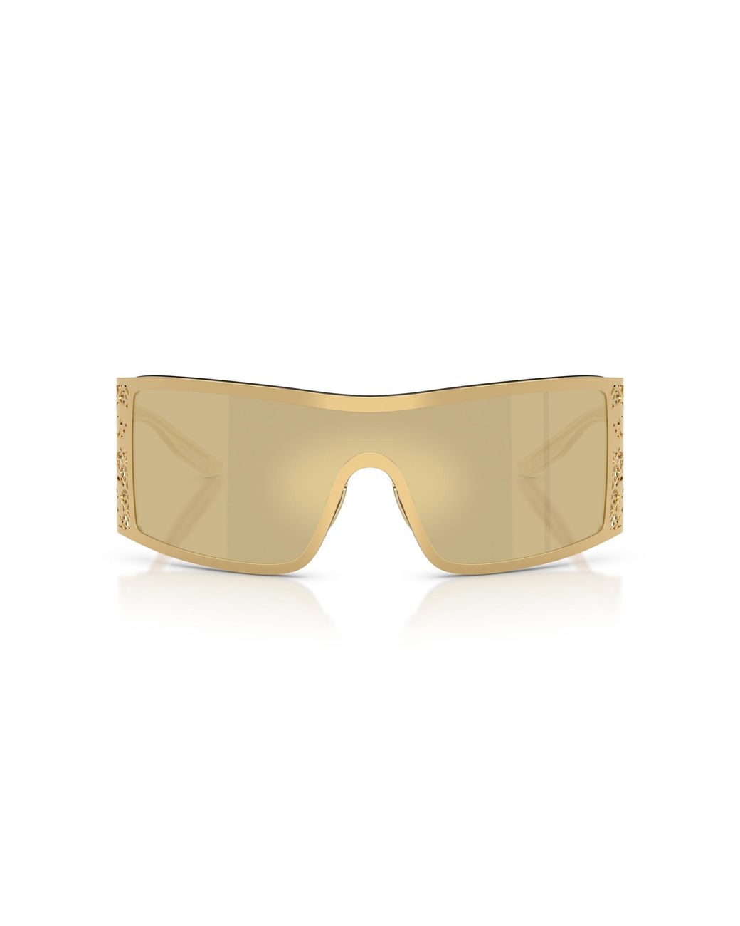 Dolce & Gabbana Black Dg2317 02/7I Sunglasses Metal Squared Mirrored