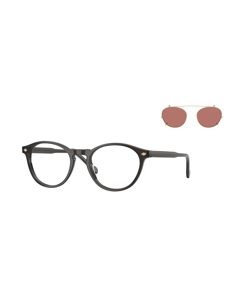 Vogue Eyewear Black Vo5751S 29231W Sunglasses Acetate Transparent Pantos Normal for men