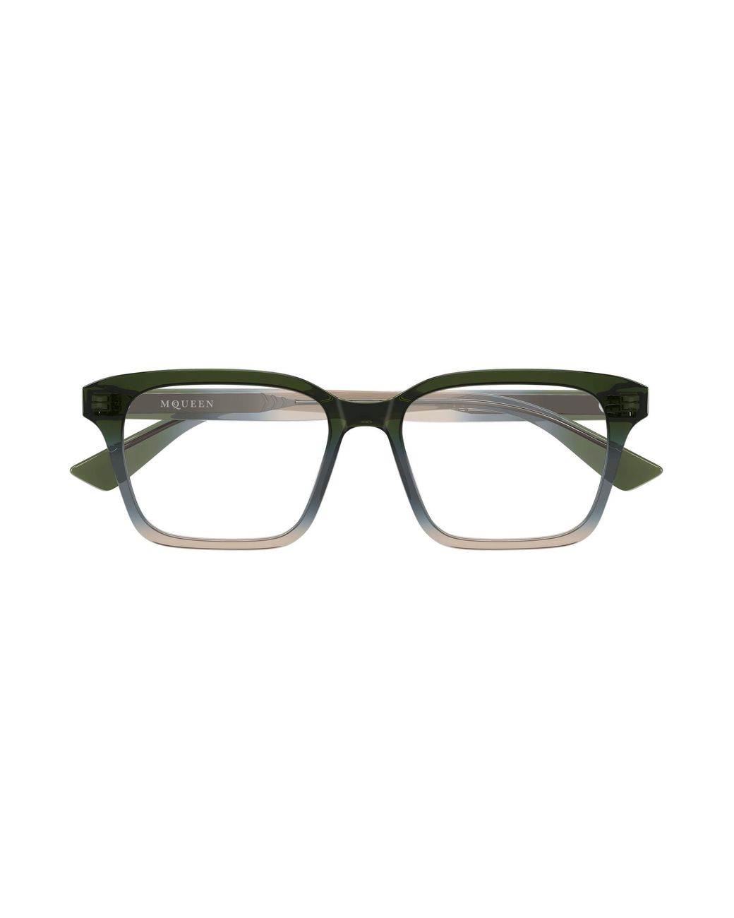 McQueen Black Am0566O 006 Optical Frames Acetate Transparent Squared