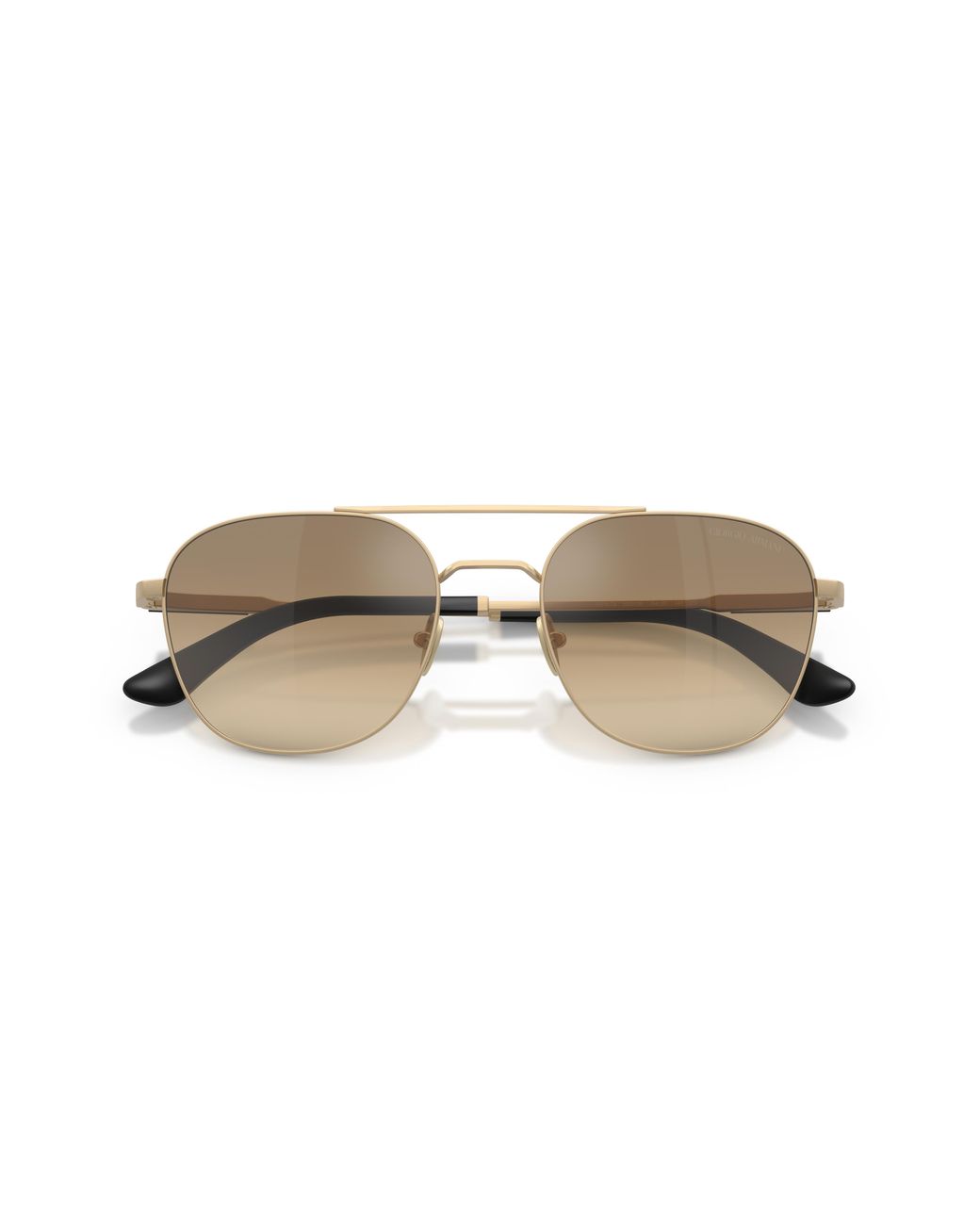 Giorgio Armani Black Ar6178 30023K Sunglasses Metal Squared Normal Shaded for men