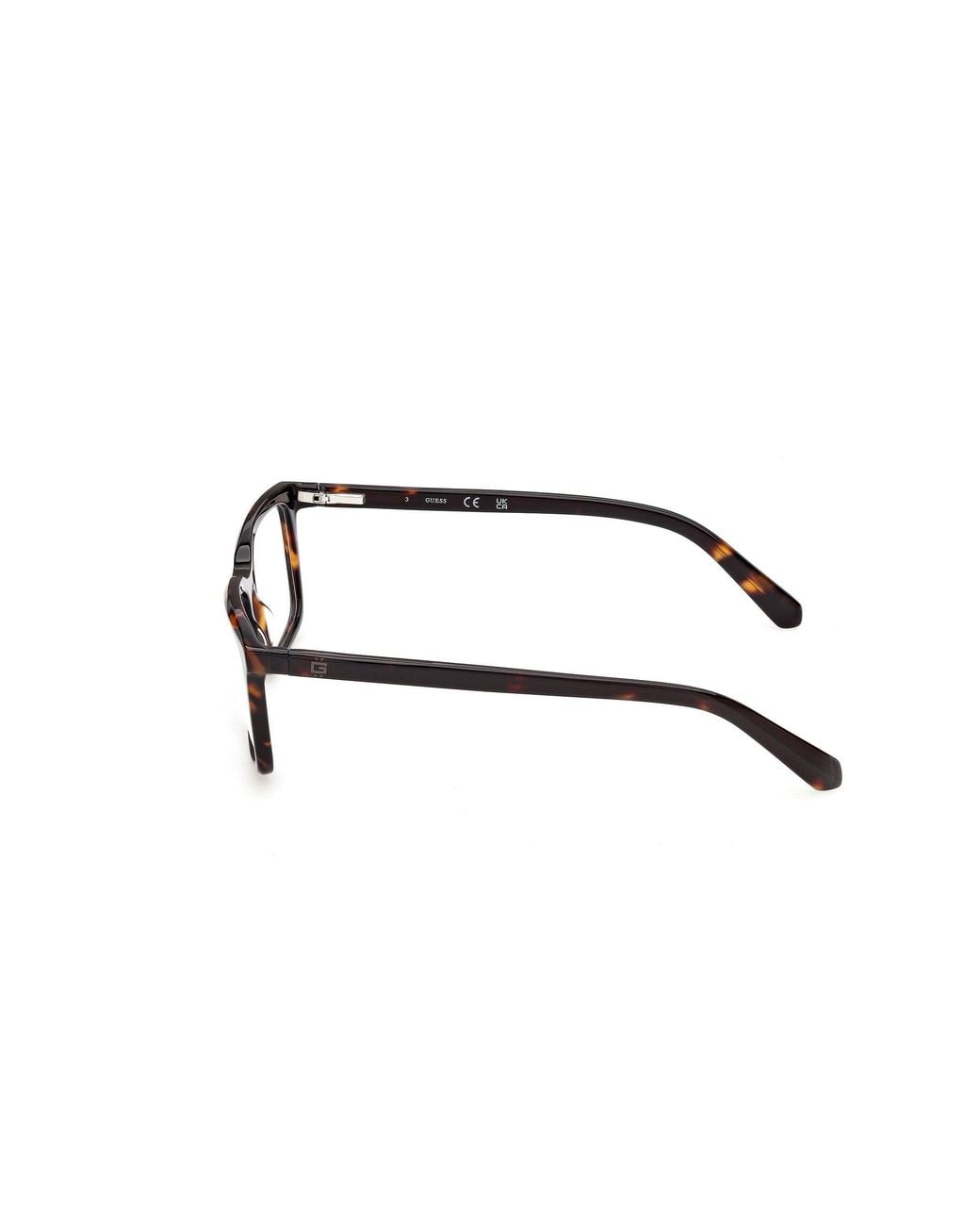 Guess Black Gu50448 52 Optical Frames Acetate Squared Normal for men