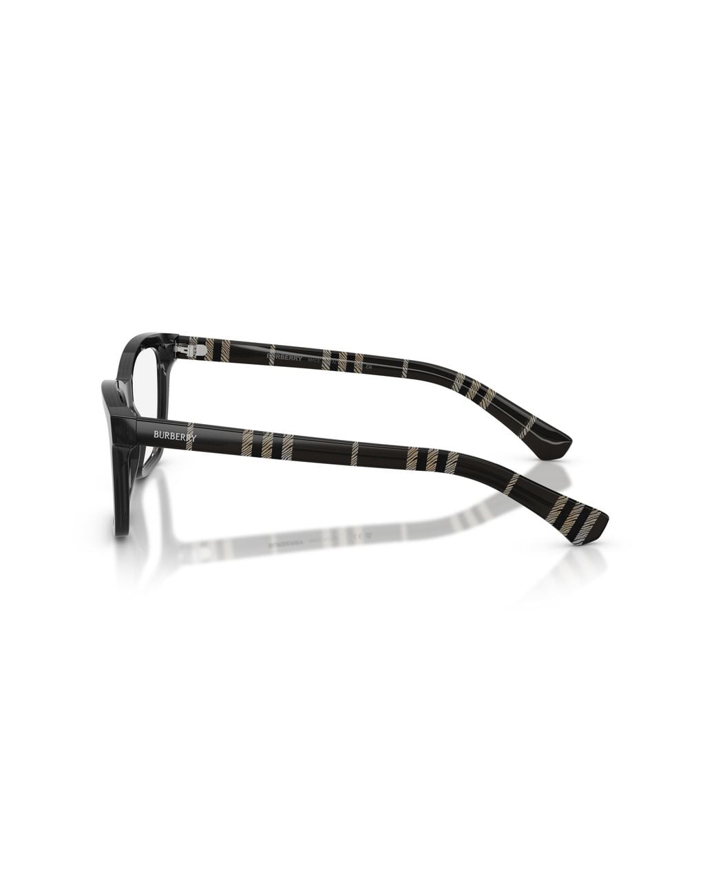 Burberry Black Be2440 4270 Optical Frames Acetate Transparent Squared Normal