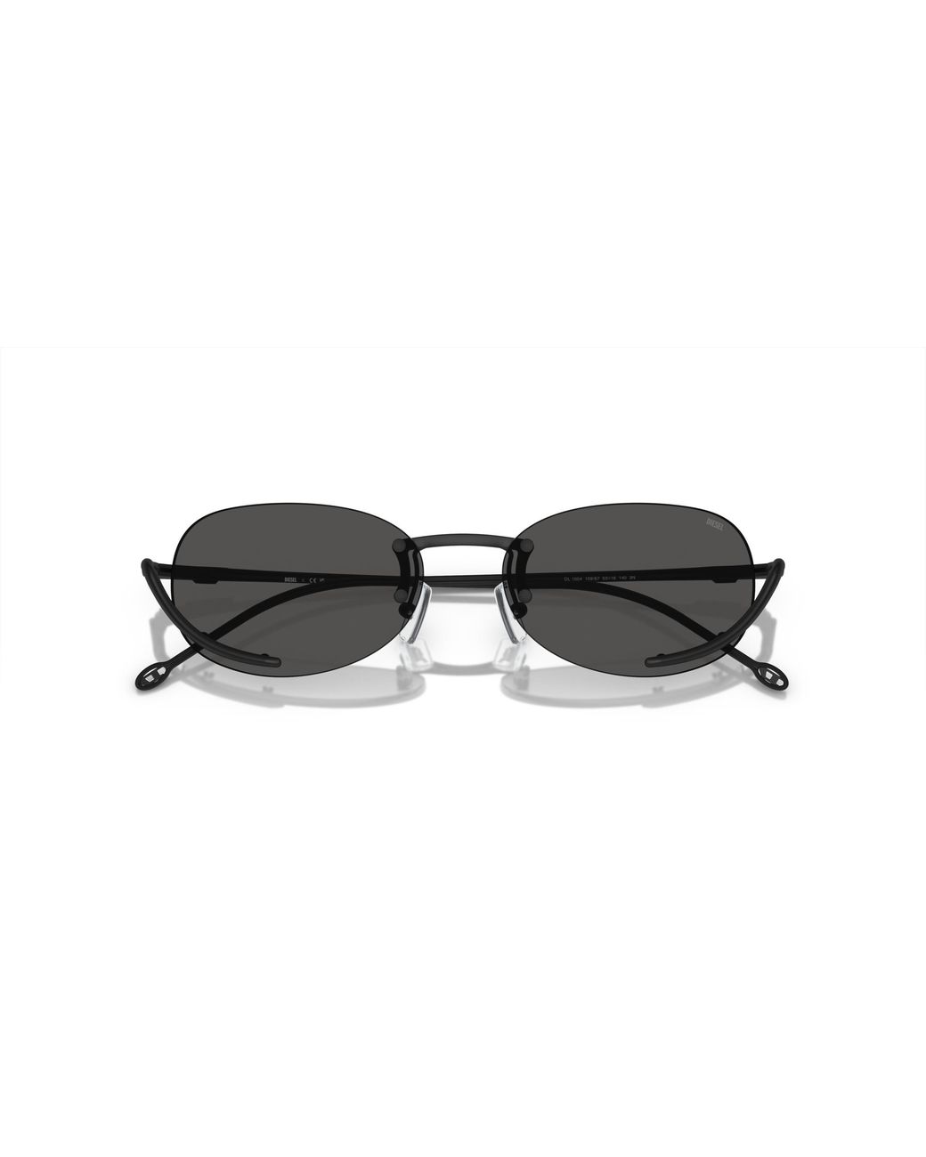 DIESEL Black Dl1004 109/87 Sunglasses Metal Round Normal