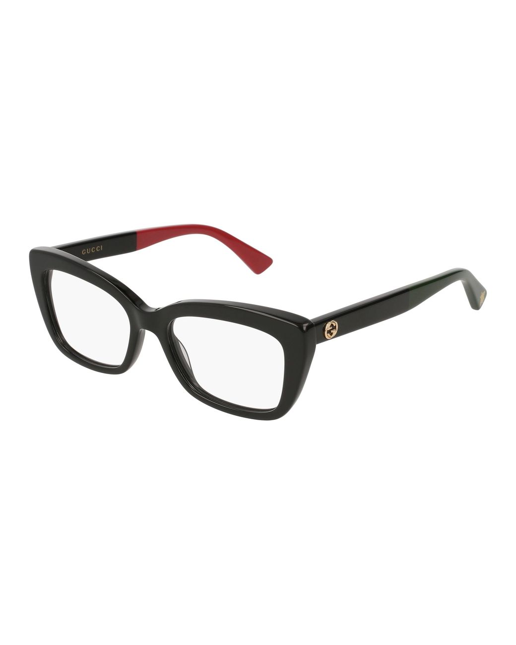 Gucci Black Gg0165On 003 Optical Frames Acetate Cat Eye