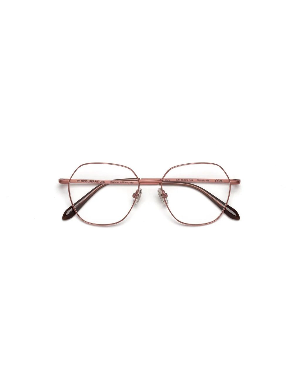 Retrosuperfuture Black Bzn Numero 138 Dark Optical Frames Metal Geometric