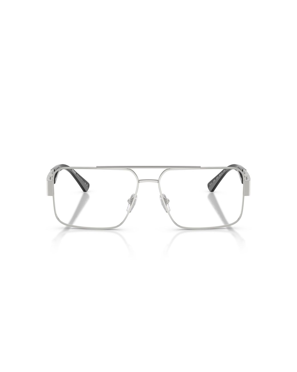 Versace Black Ve1308 1001 Optical Frames Steel Pillow Normal for men