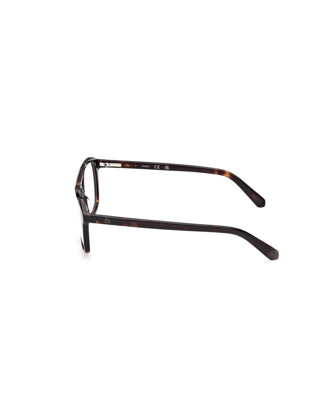 Guess Black Gu50447 52 Optical Frames Acetate Pilot Normal for men