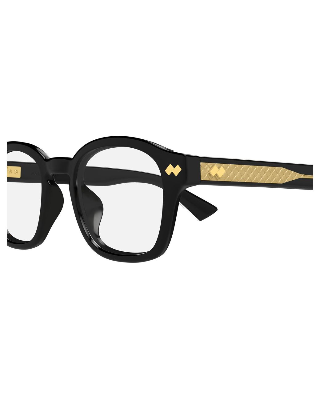 Bottega Veneta Black Bv1445Oa 001 Optical Frames Acetate Transparent Round
