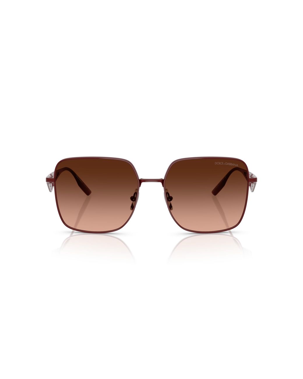 Dolce & Gabbana Black Dg2310 13195M Sunglasses Metal Squared Normal Shaded