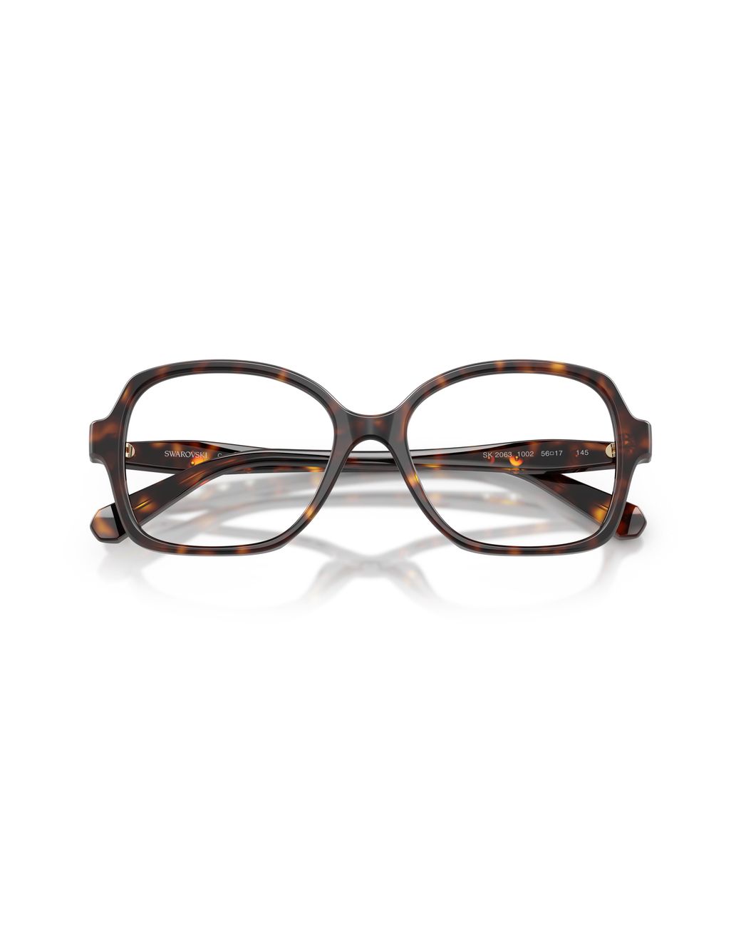 Swarovski Black Sk2063 1002 Optical Frames Acetate Transparent Squared Normal