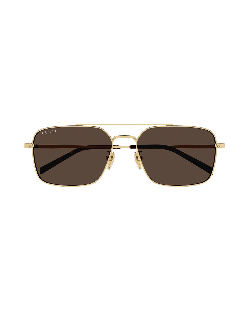 Gucci Black Gg1957Sa 002 Sunglasses Metal Squared for men