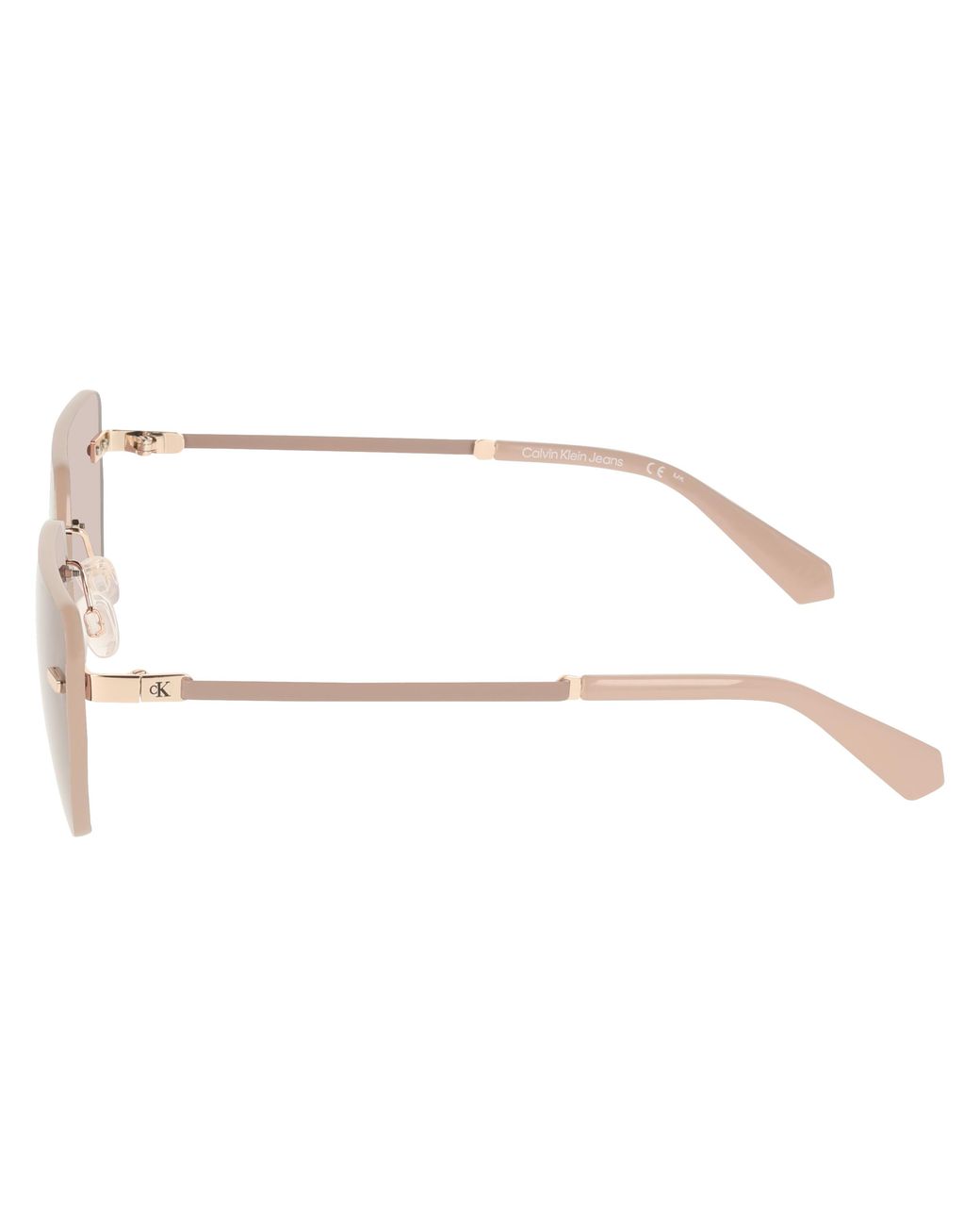 Calvin Klein Black Ckj25207S 722 Sunglasses Metal Squared Normal