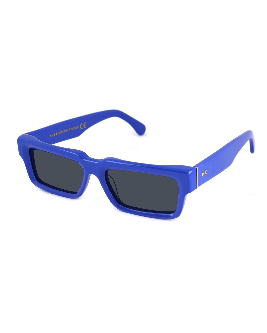 Xlab Black Half Moon Sunglasses Acetate Lilac Squared Polarized