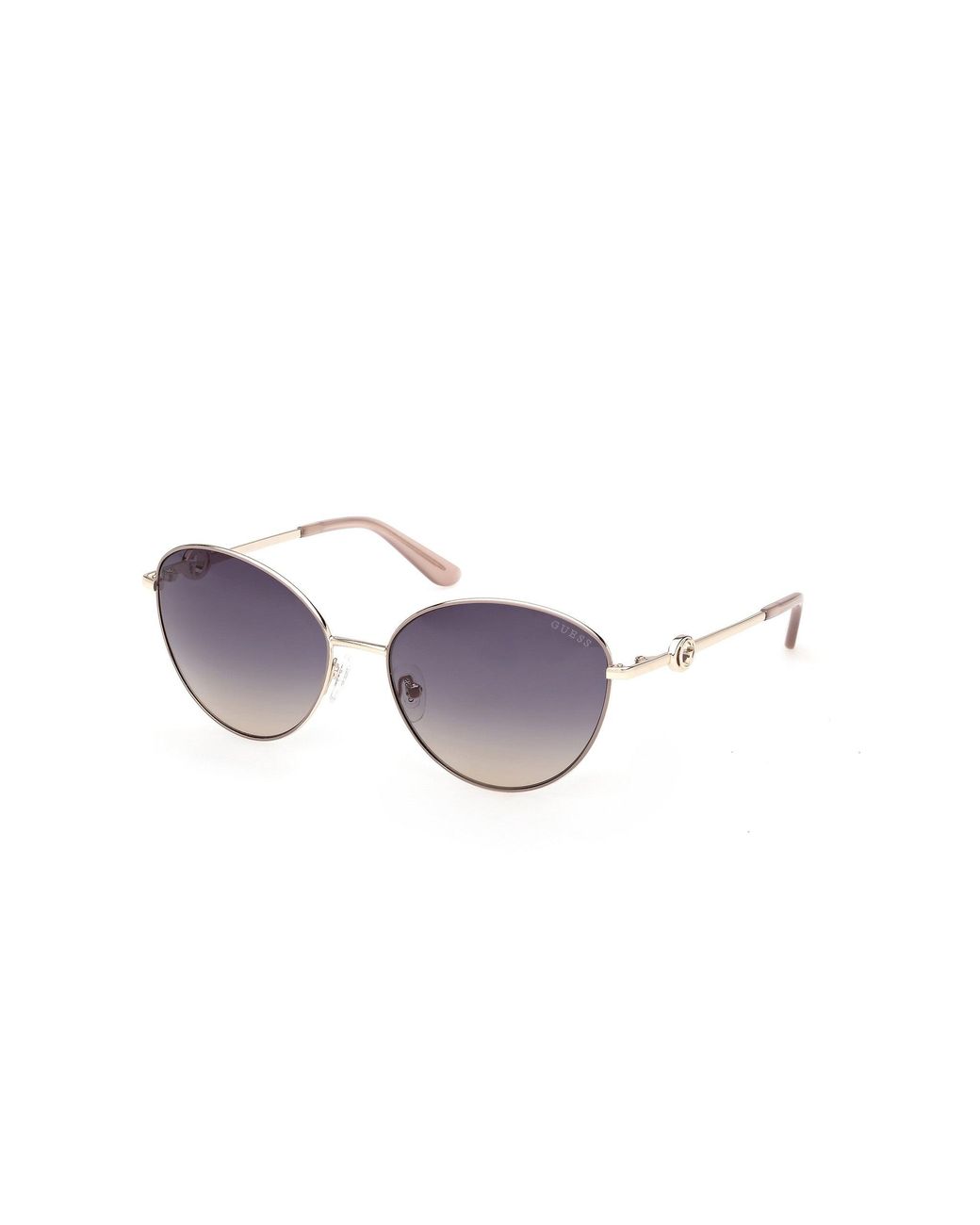 Guess Black Gu00284 59W Sunglasses Metal Round Normal
