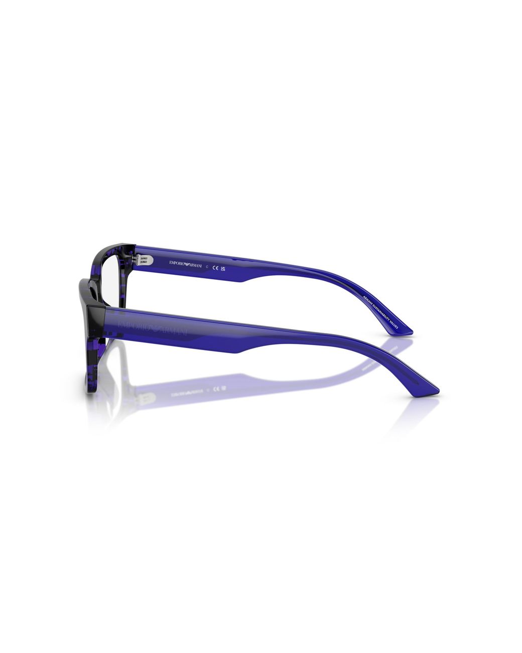 Emporio Armani Black Ea3245U 6183 Optical Frames Acetate Squared Normal