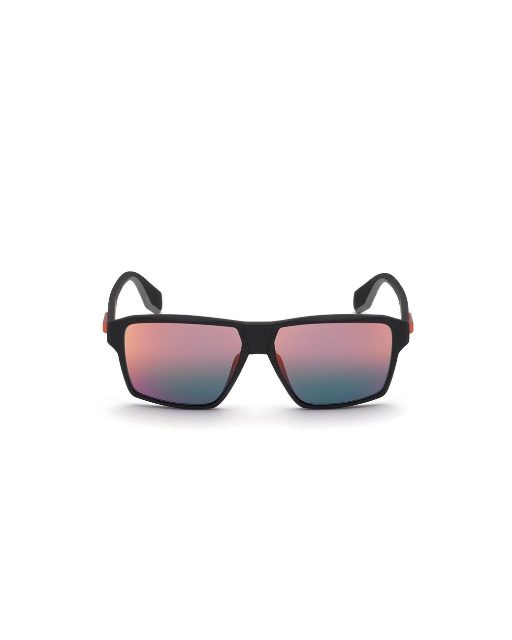 Adidas Black Or0039 02U Sunglasses Injected Bordeaux Geometric Normal Mirror for men
