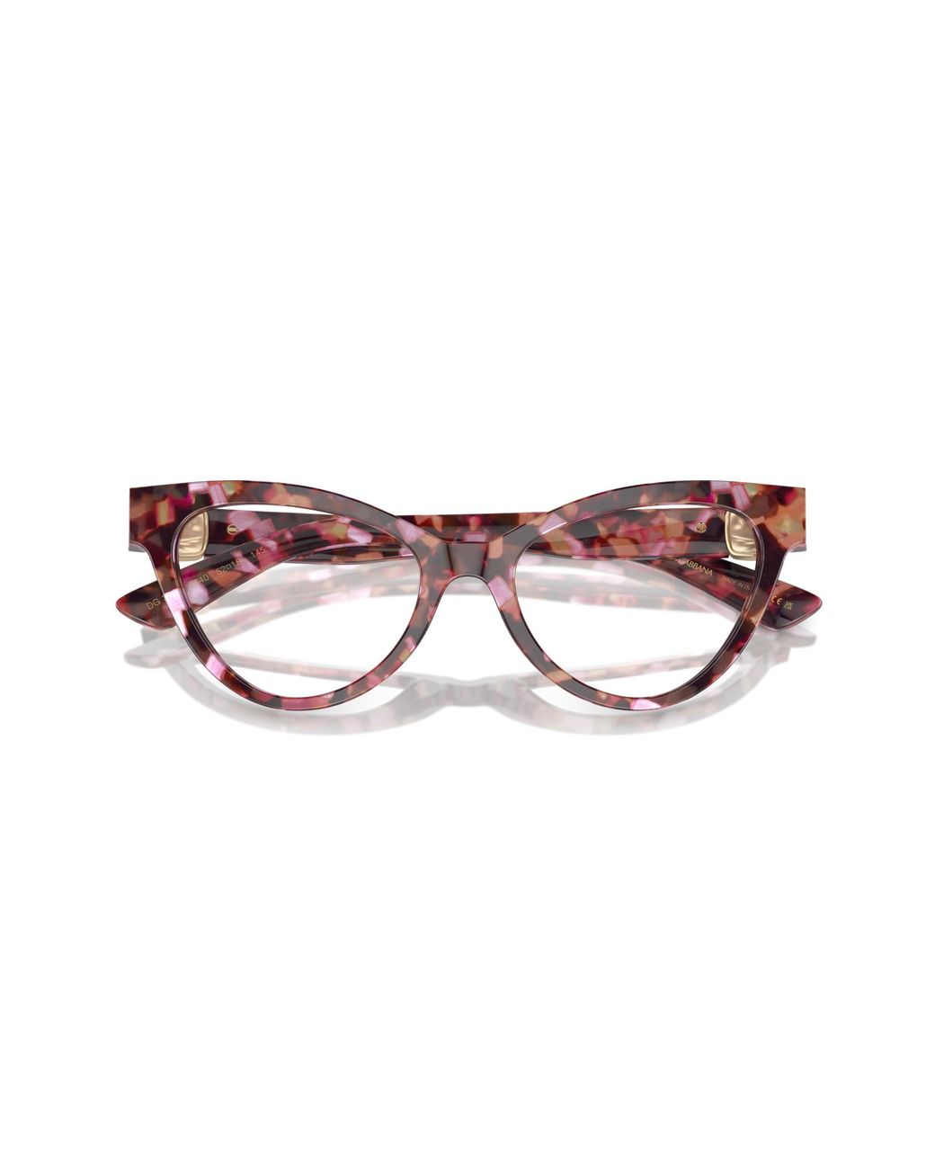 Dolce & Gabbana Black Dg3394 3440 Optical Frames Acetate Transparent Cat Eye Normal