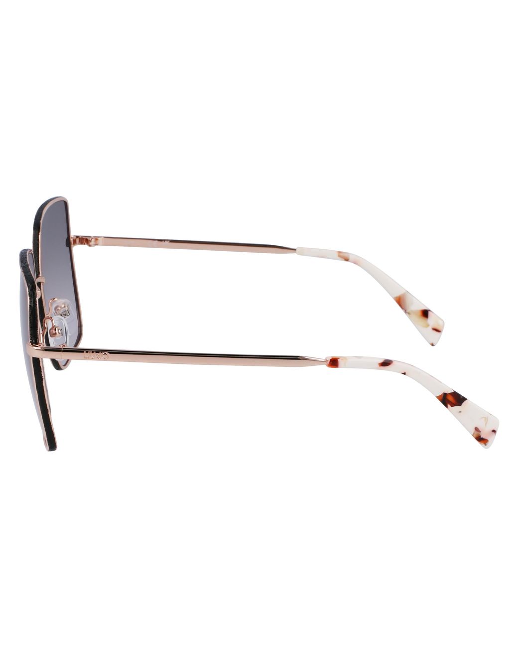 Liu Jo Black Lj158S 770 Sunglasses Metal Squared Normal Shaded