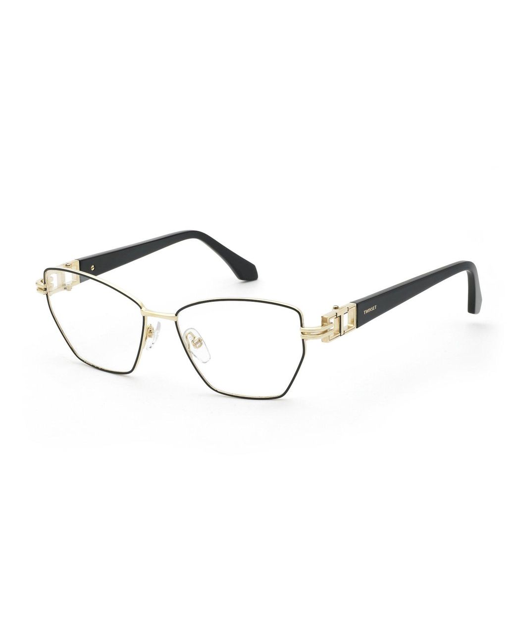 Twinset Black Vtw125 301 Optical Frames Metal Geometric