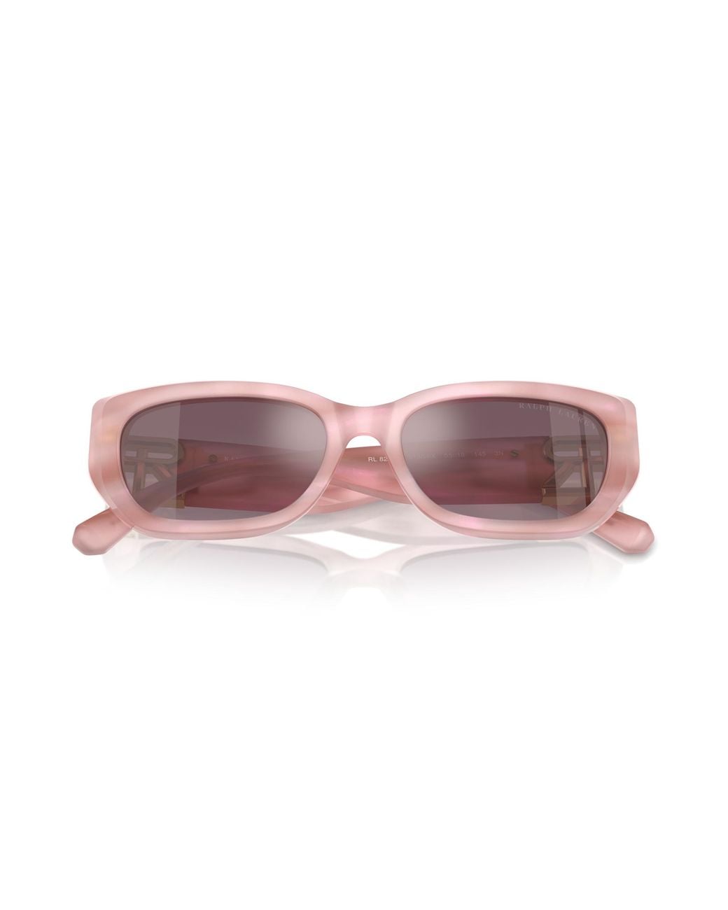 Ralph Lauren Black Rl8222 The Bridget 61806X Sunglasses Acetate Cat Eye Normal Mirror