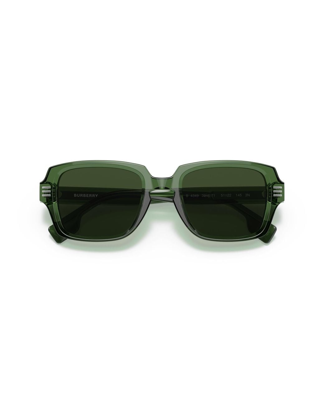 Burberry Green Be4349 Eldon 394671 Sunglasses Acetate Squared Normal for men