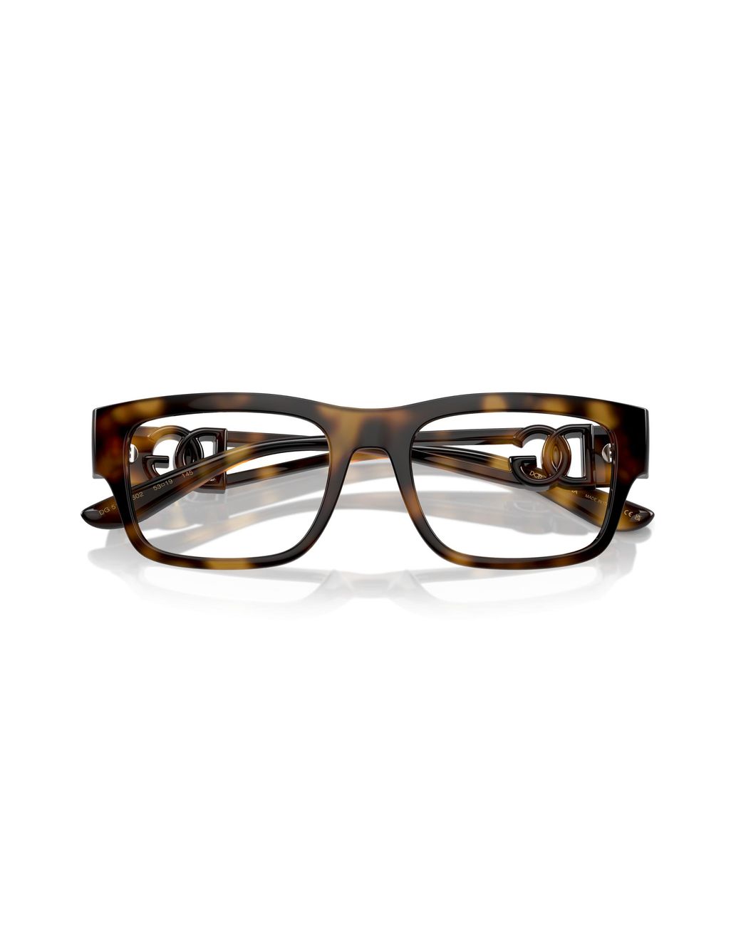 Dolce & Gabbana Black Dg5110 502 Optical Frames Injected Transparent Squared Normal